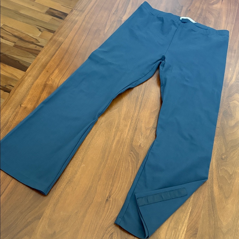 Elaine Kim Tech Stretch Kick Flare Pants Luxury Athleisure to Office Size Large - Picture 3 of 9